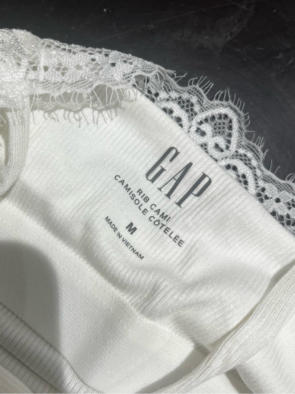 Gap Rib Lace Halter Cami - Picture 5 of 8